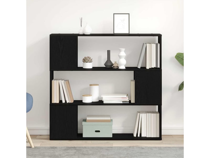 Ensemble meuble tv - banc tv - meuble de rangement 100 x 24 x 94 cm chêne noir  - Conforama B