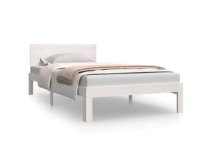 Lit simple 100x200 cm    coloris blanc