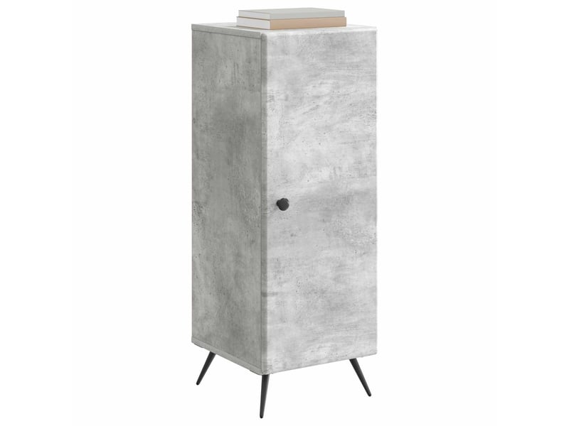 Buffet - bahut - meuble de rangement gris béton 33 x 34,5 x 90 cm bois d'ingénierie - Conforama C