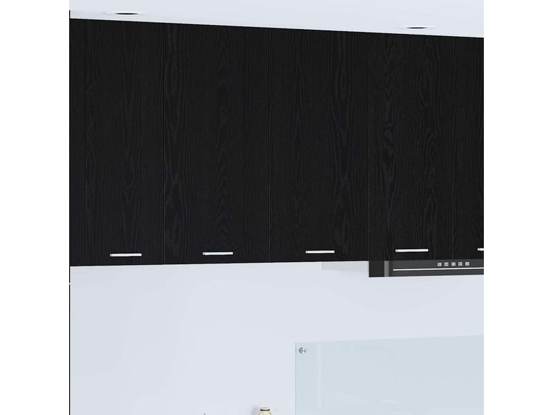 Meuble de rangement, armoire suspendue chêne noir 80x31x80cm bois d'ingénierie shl9223  - Conforama B