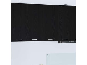Meuble de rangement, armoire suspendue chêne noir 80x31x80cm bois d'ingénierie shl9223