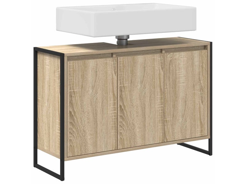  Cabinet de salle de bain sonoma 90x30x60 cm  - Conforama C