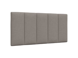 Coussin de tête de lit, coussin décoratif hanko taupe 100 cm tissu