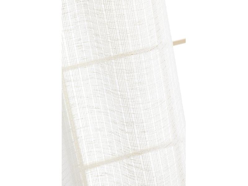  Rideau ajustable freya ivoire 140 x 270 cm 8 anneaux pince 160 gm² 15671 - Conforama C