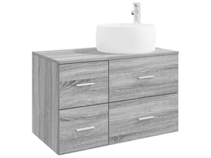 Ensemble de mobilier de salle de bain 2 pc sonoma gris cf64189