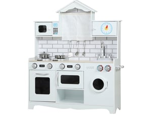 Cuisine enfant 79,5x24x94 cm avec fonction sonore bois blanc