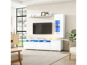 Meuble tv coloris blanc    