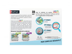 Nathan puzzle cherche et trouve 30 pieces en ville