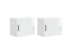 Meuble mural de cuisine | armoire de cuisine 2 pcs blanc brillant shl7836