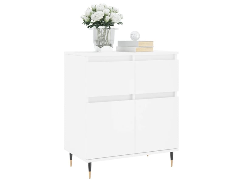  Buffet - bahut - meuble de rangement blanc 60x35x70 cm bois d'ingénierie  - Conforama C