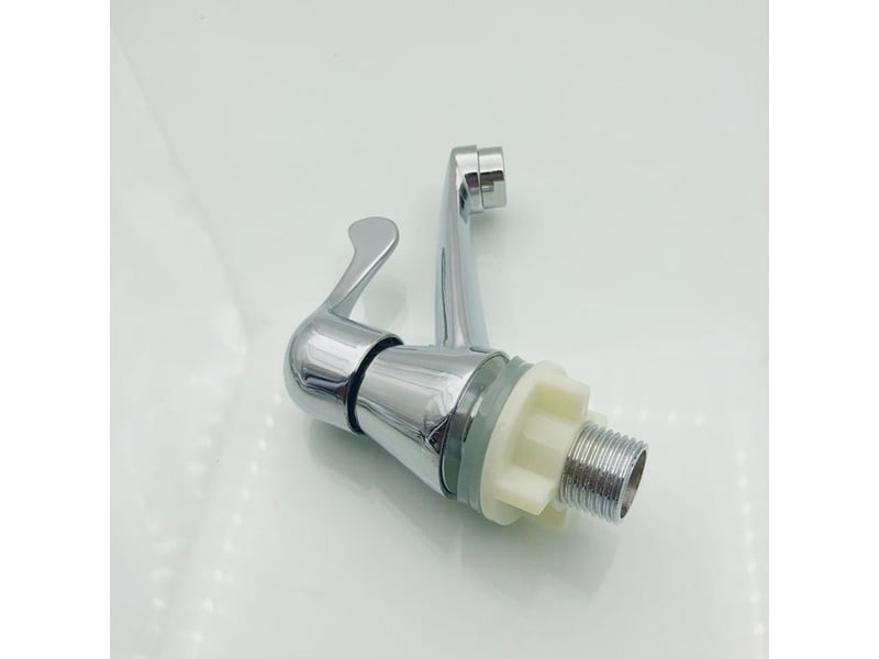  Robinet de lavabo simple avec vanne de dérivation rapide robuste pour comptoir, monotrou 14 de pouce  - Conforama B