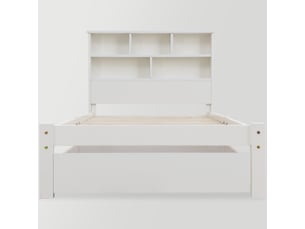 Lit avec rangement 90x200 cm DZMDIP coloris blanc