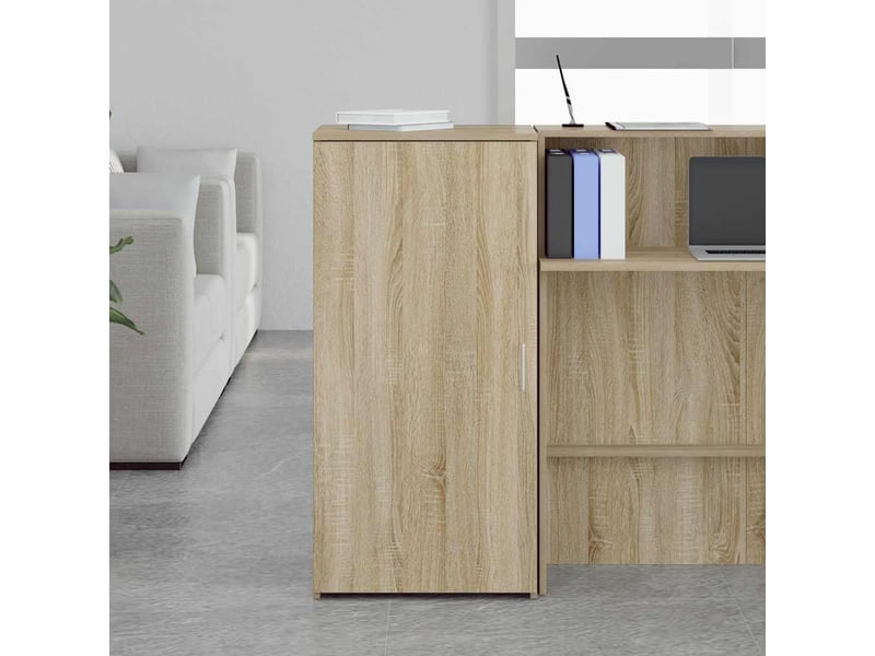  Armoire rangement salon chêne sonoma 50x45x103,5 cm bois d'ingénierie  - Conforama C