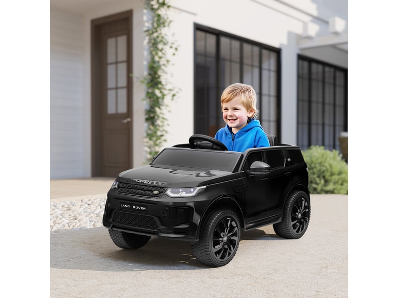  Voiture électrique pour enfants, véhicule 12 v avec télécommande, lumières led, musique et klaxon, 3-6 ans, noir  - Conforama C