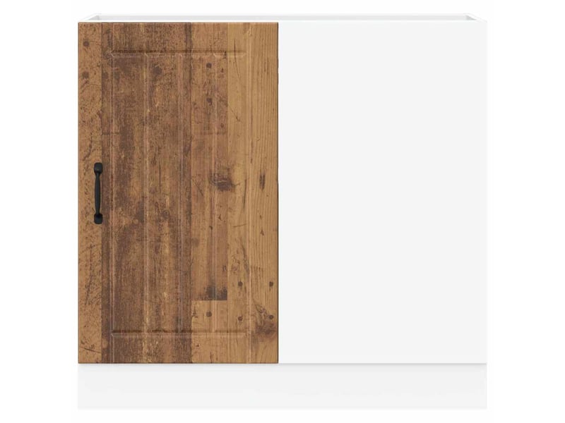  Meuble de rangement, meuble bas de cuisine vieux bois bois d'ingénierie  - Conforama D