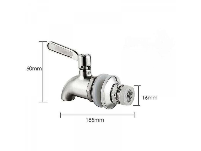  Purificateur d'eau par gravité aqua techs robinet en laiton chromé 16 mm  - Conforama C