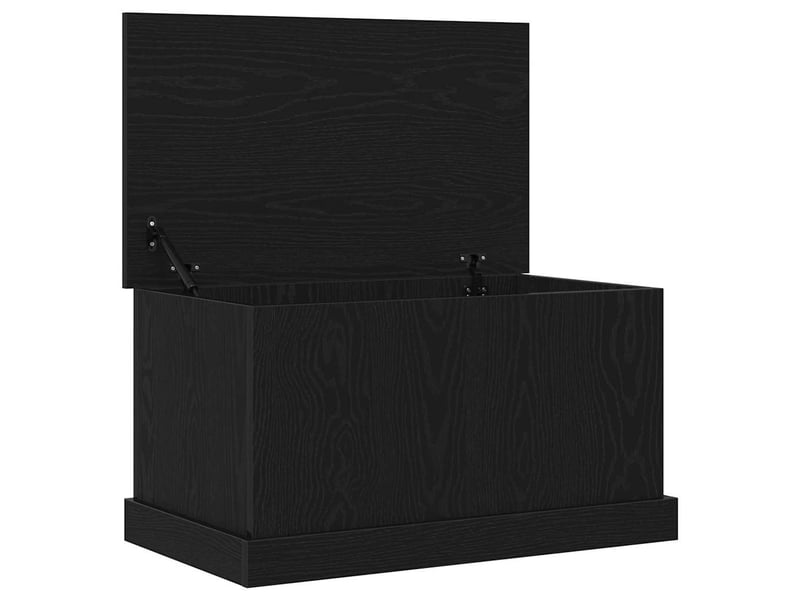  Boîte de rangement, coffre de rangement chêne noir 70x40x38 cm bois d'ingénierie  - Conforama A