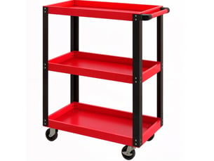 Bibliotheque coloris  rouge 3 étagère(s) BEAUNIV  - 70.5 cm x 82.5 cm