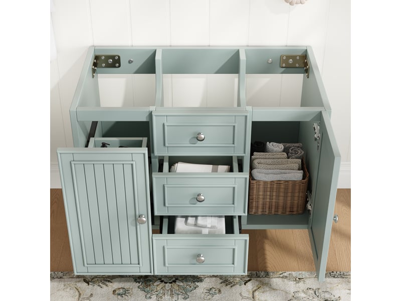 Meuble sous lavabo suspendu 3 tiroirs 78,5 x 46 x 46,8 cm gain de place style moderne - Conforama B
