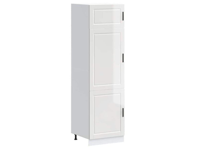  Meuble de rangement, armoire de cuisine porto blanc brillant bois d'ingénierie  - Conforama A