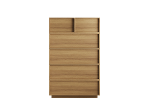 Commode 6 tiroir(s) DESVIAE coloris bois clair largeur 80 cm