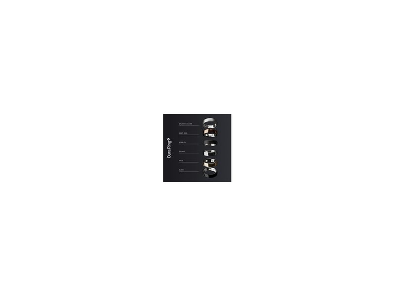  Anneau connecte en titane noir taille 12 pour suivi sommeil et activites sportives 8256772 - Conforama E