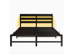 Lit 2 places 140x190 cm PHOEBE CAT coloris noir