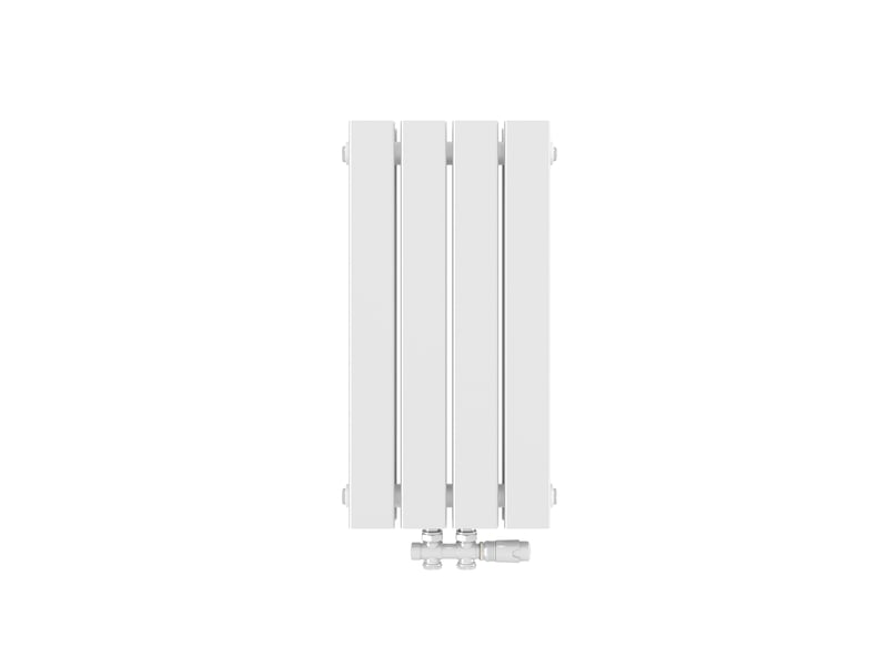  Emke radiateur à eau chaude, radiateur plat double couche connexion centrale, blanc 60x30cm, 384w  - Conforama A