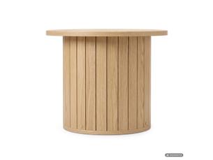 Table basse rond(e) coloris naturel AKORD NUBO - 48 cmx48 cm