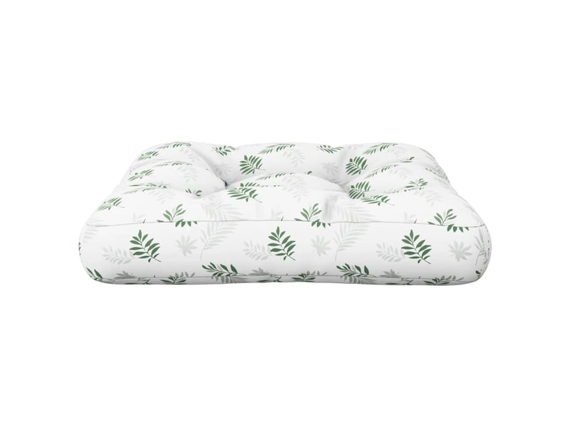  Coussin de palette, coussin de chaise, coussin de canapé à motif de feuilles 60x61,5x10 cm tissu cf55270  - Conforama E
