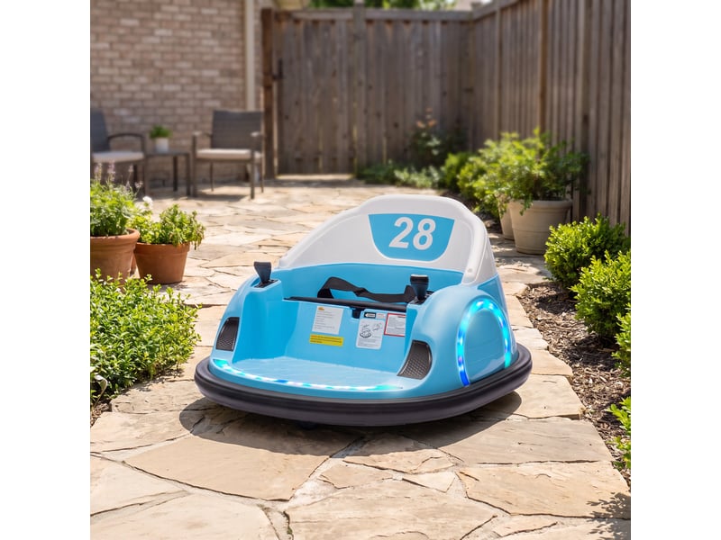  Voiture électrique enfant auto-tamponneuse effets sonores lumineux télécommande  - Conforama B