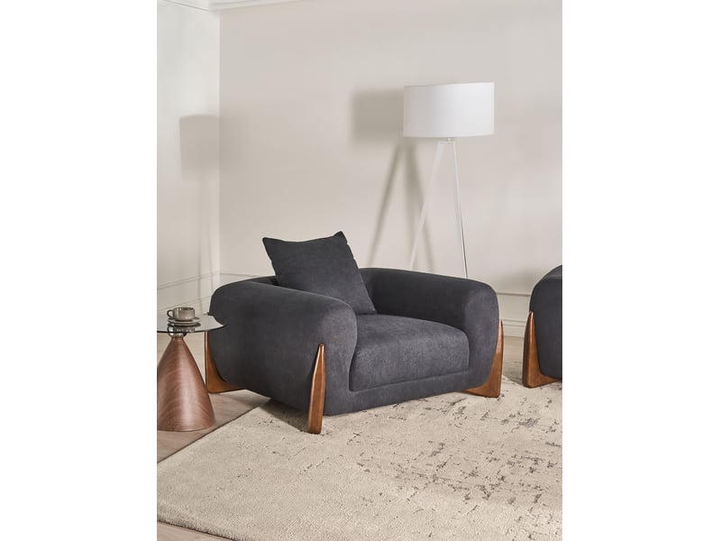 Fauteuil vinliden noir  - Conforama B