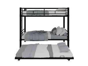 Lit superposé 90x190 cm PHOEBE CAT coloris noir