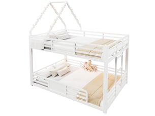 Lit superposé 140x200 cm <strong>HAUSS SPOLE</strong>  <strong></strong> coloris blanc