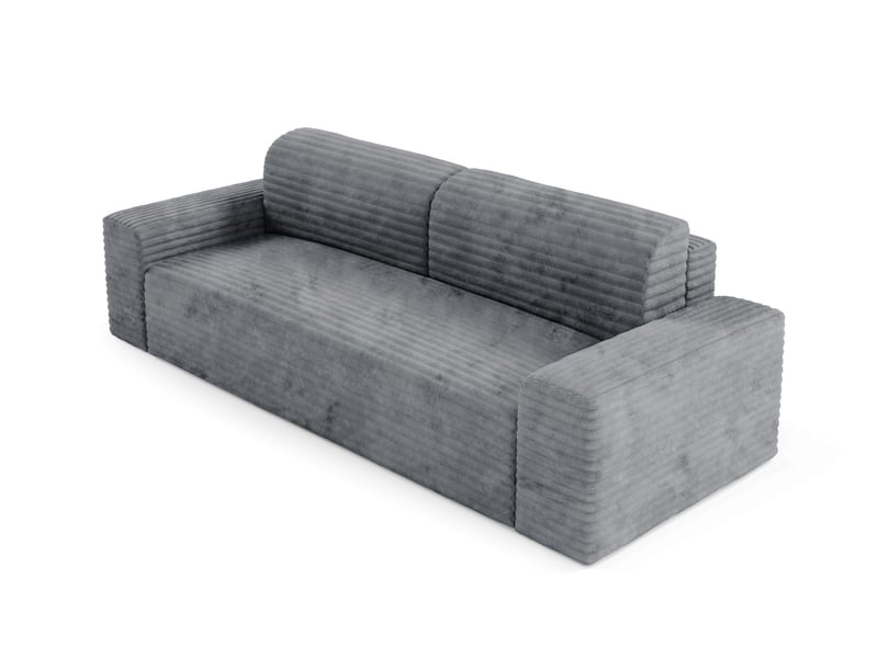 Canapé coco avec fonction de couchage couleur : tilia gris - Conforama D