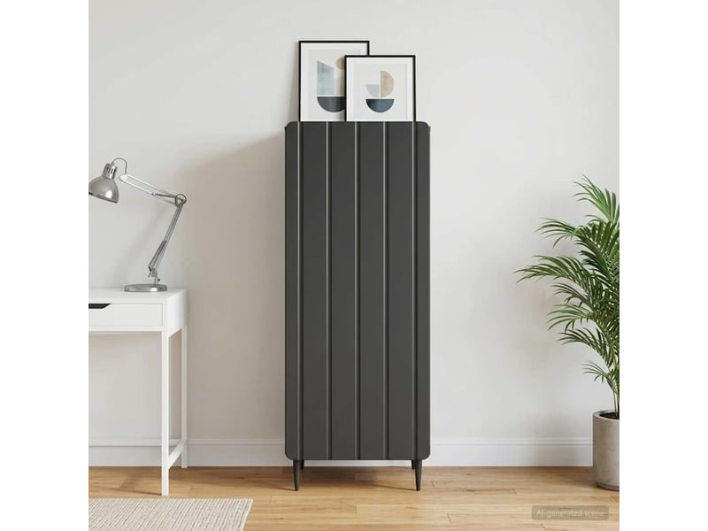  Buffet - bahut - meuble de rangement noir 34,5 x 33 x 92 cm bois d'ingénierie  - Conforama B