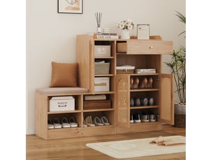 Meuble à chaussures 20 paire(s)  <strong>DESVIAE</strong>  <strong></strong> coloris naturel