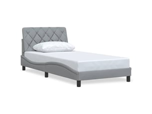 Lit simple 100x200 cm    coloris gris