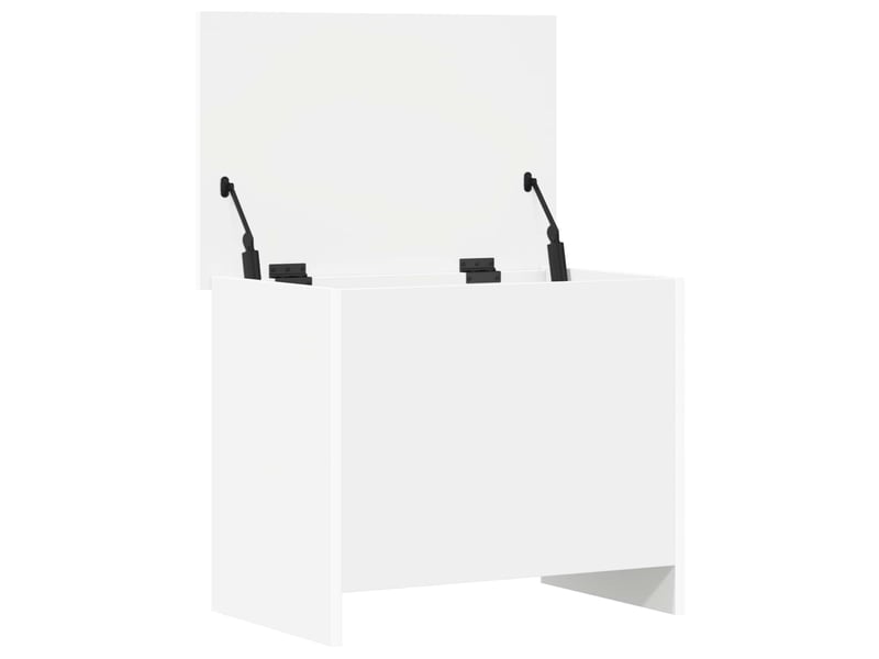  Coffre de rangement blanc 60x40x50 cm bois d'ingénierie  - Conforama E