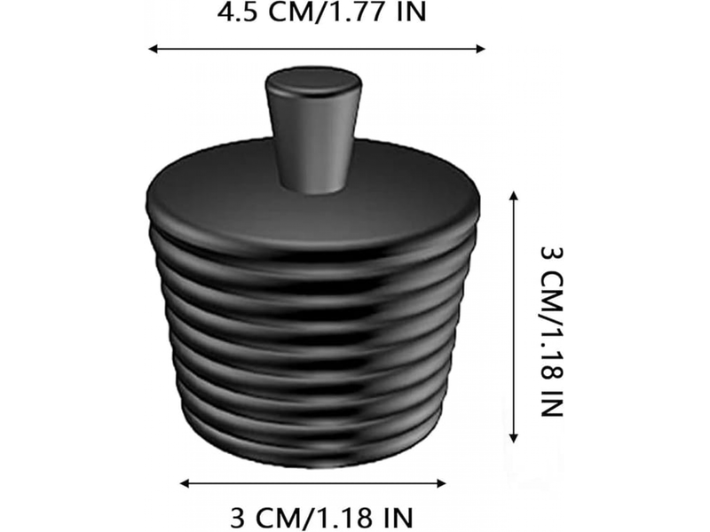 Bouchon de baignoire 3 pièces, bouchon de vidange en silicone, bouchon de vidange universel, bouchon d'évier - Conforama B