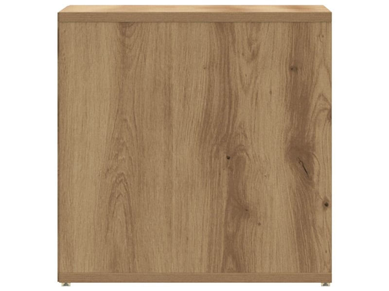  Boîte de rangement bureau chêne artisanal 40,5x40x40 cm bois d'ingénierie  - Conforama E