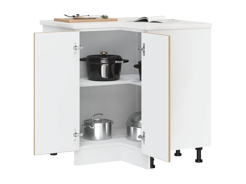 Armoire d'angle de cuisine lucca chêne artisanal - Conforama D