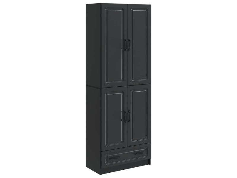  Buffet - ensemble de meubles 2 pc noir bois d'ingénierie  - Conforama A