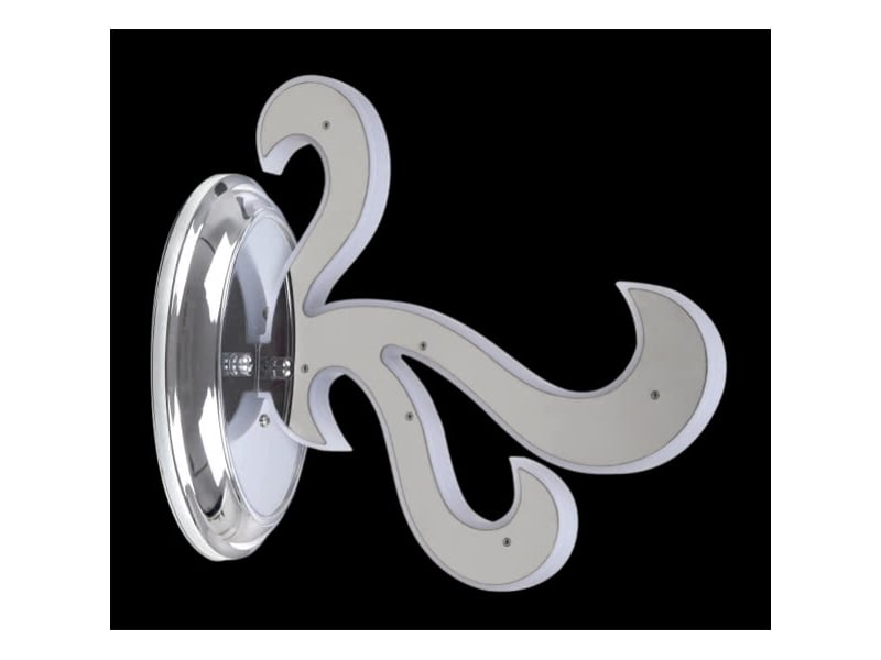  Applique murale fabrilamp fuego chrome led intégrée 9 w 630 lm 4000 k 23x12x26.5 cm 081061020 - Conforama A