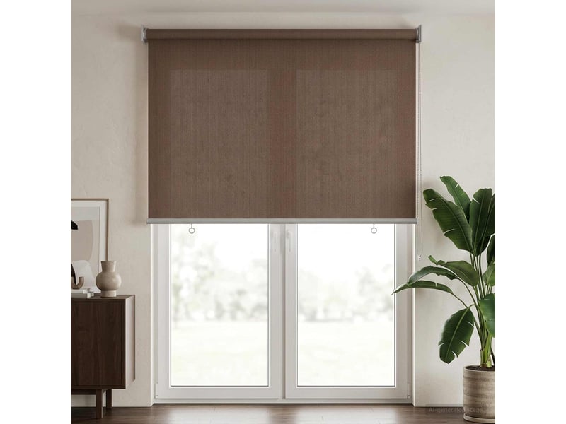  Store enrouleur extérieur, store à rouleau à 90% de blocage uv taupe 60 x 230 cm cf45212  - Conforama B
