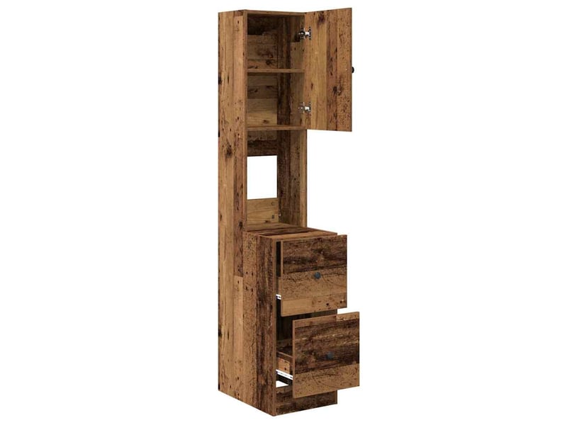  Buffet de cuisine, buffet haut avec tiroir bois ancien 32x50x180cm  - Conforama E