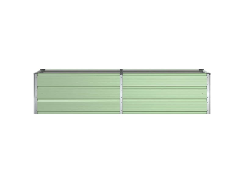  Jardinière - bac à fleurs vert pastel 195 x 50 x 45 cm acier galvanisé  - Conforama D