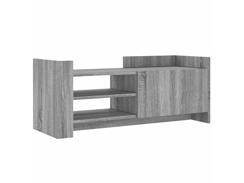  Meuble tv - banc tv - meuble de rangement sonoma gris 100x35x40 cm bois d'ingénierie  - Conforama A