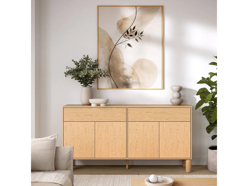 Selsey sanden - buffet - 180 cm - chêne bookmatch Sanden - Conforama B