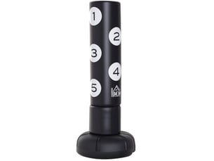 Sac de frappe sur pied 70x70x176 cm avec support noir